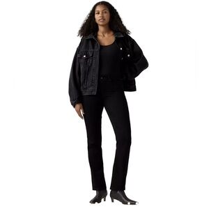 Levi’s 314 Shaping Straight Jeans Sz 28 in Soft Black